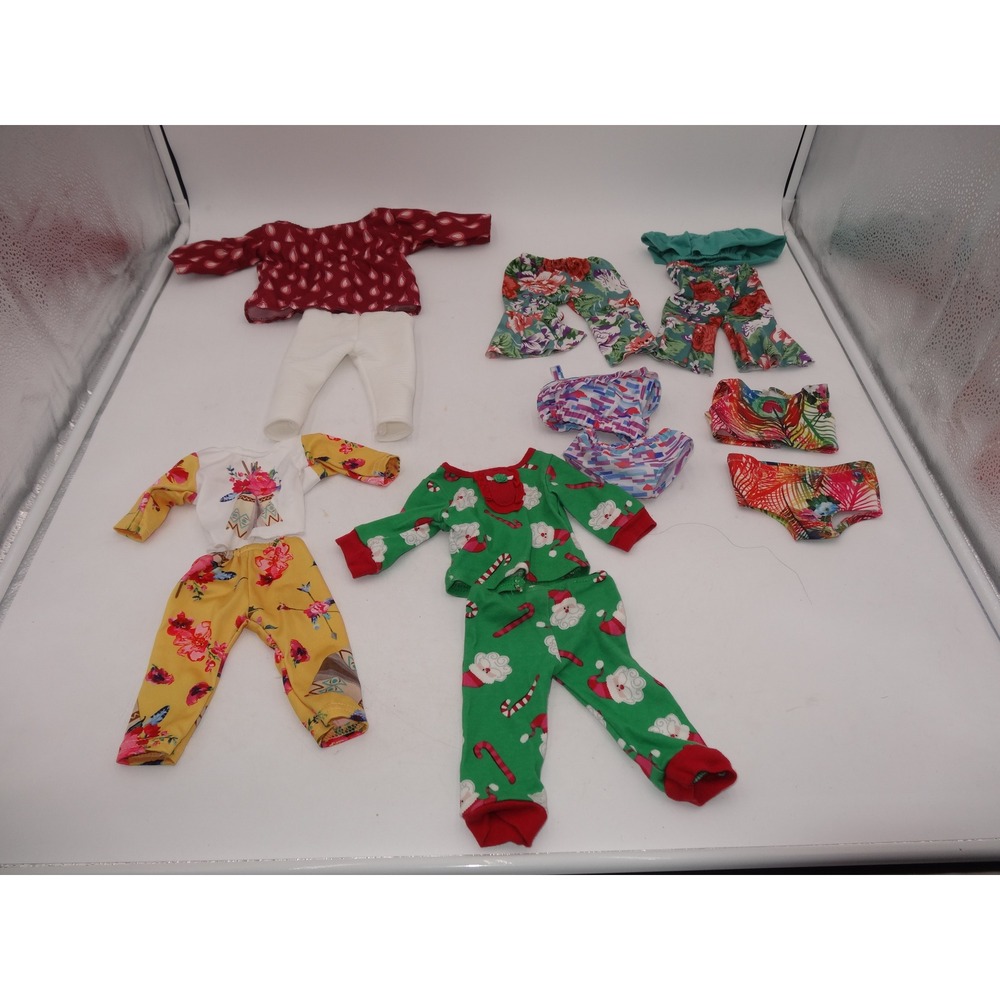 Our Generation Doll Clothes Mixed Lot 13 Pieces Pajamas Swimwear Floral Outfits